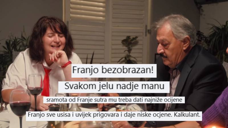 Dio gledatelja Večere za 5 nije zadovoljan s Franjom: 'Uvijek prigovara i daje niske ocjene!'