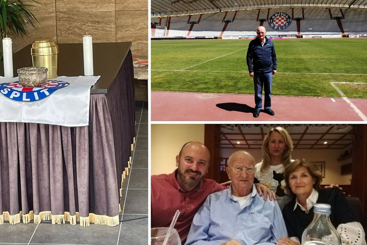 'Kada umrem umotan u bilo': Šjor Niki su ispunili zadnju želju, pokopali ga uz zastavu Hajduka