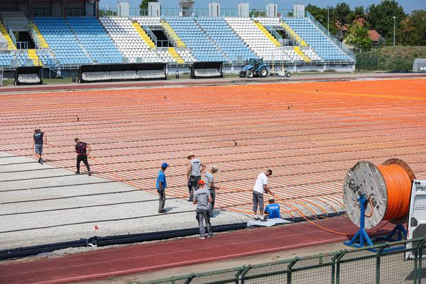 Radovi na Gradskom stadionu u Velikoj Gorici