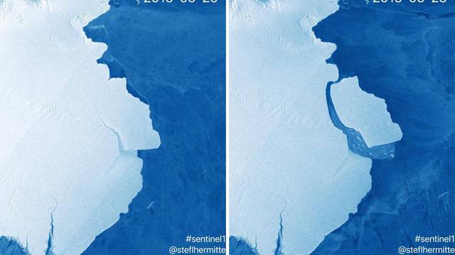 Santa leda teška 315 milijardi tona odlomila se od Antarktike