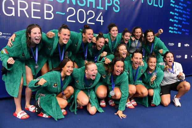 Zagreb: Dodjela medalja na U19 Europskom vaterpolo prvenstvu