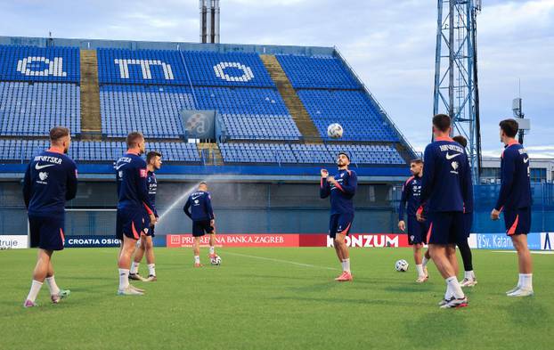 Zagreb: Trening hrvatske nogometne reprezentacije uoci utakmice protiv Skotske