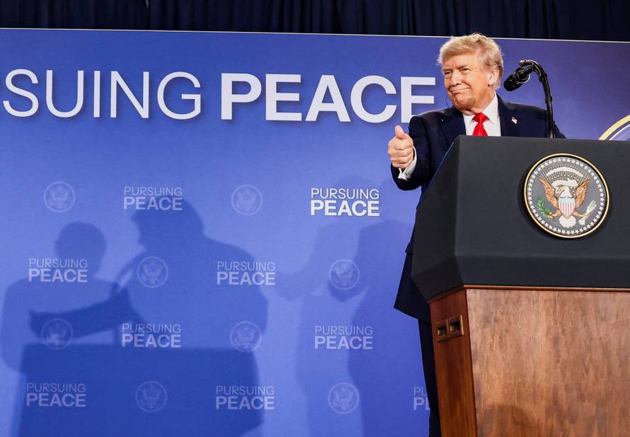 U.S. President Trump meets with Russian President Putin in Alaska