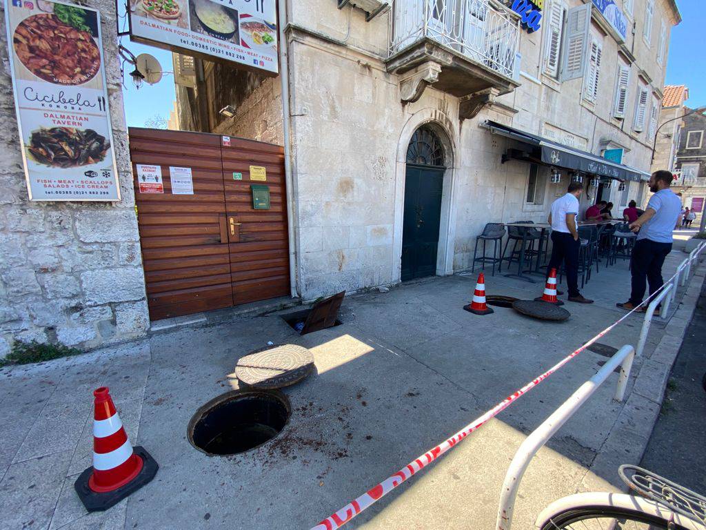 Nevjerojatne scene iz Trogira: Šaht eksplodirao i odletio kao leteći tanjur na balkon hotela