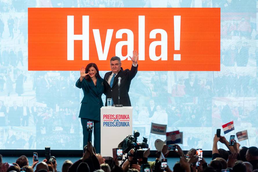 Zagreb: Zoran Milanović pobijedio na predsjedničkim izborima
