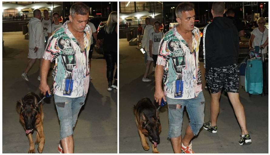 Nakon drame u Splitu, Sergej Trifunović vratio se u Beograd: Psa Milu je šetao na povodcu