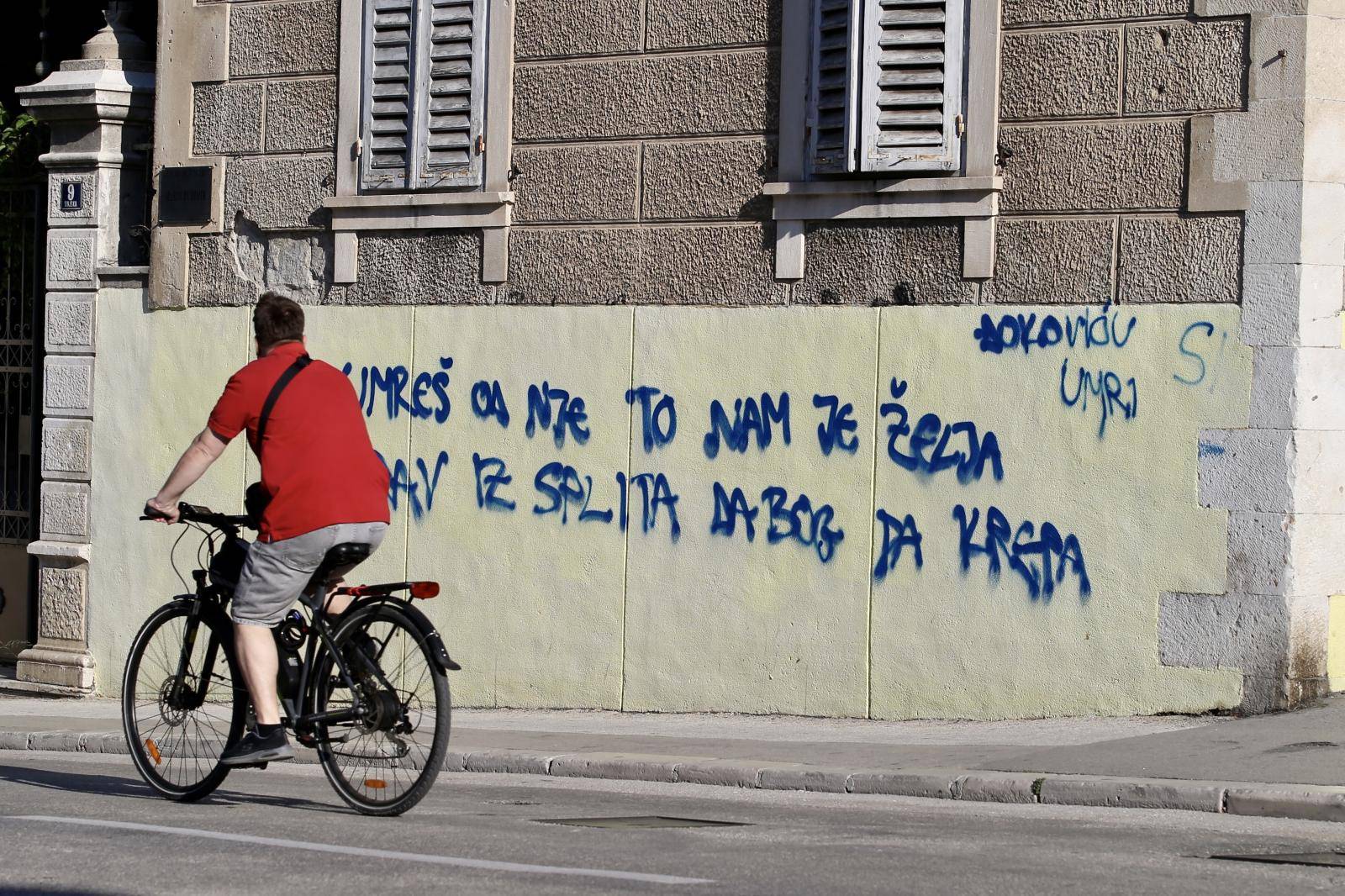 Grafit mržnje namijenjen Đokoviću osvanuo u Splitu