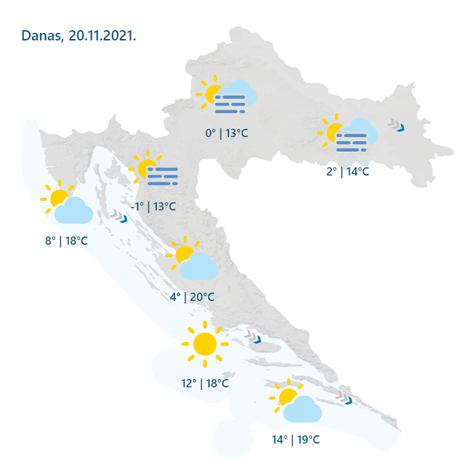 Promjene početkom tjedna: Već od sutra će kiša, u gorju i snijeg