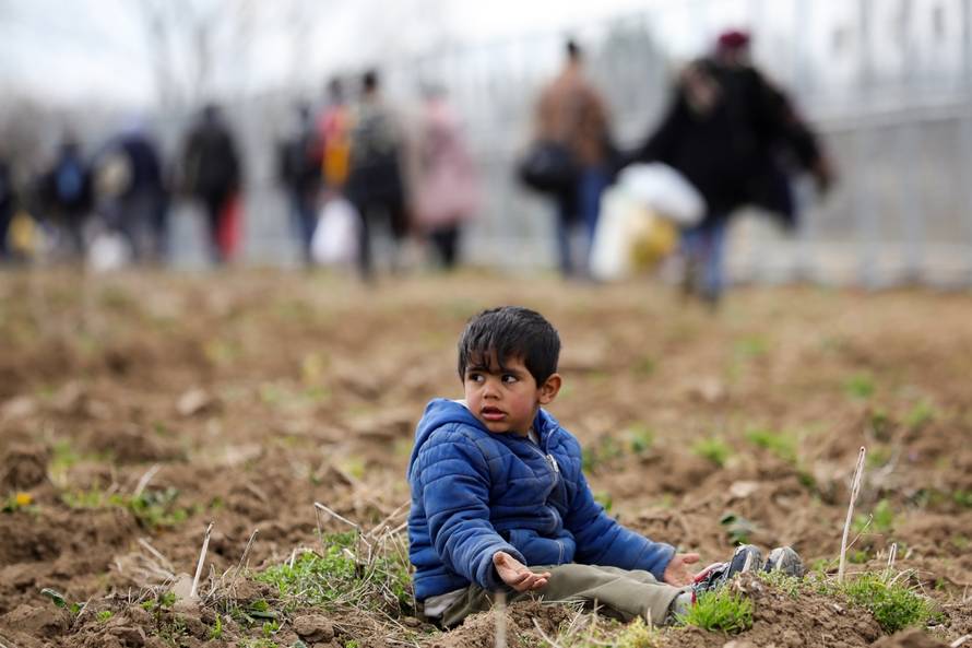 Migranti na graničnom prijelazu Pazarkule između Turske i Grčke