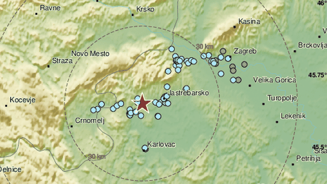 Potres od 3 Richtera pogodio Krašić: 'Trajalo je par sekundi'