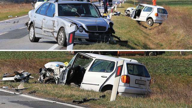 U sudaru kamiona i dva auta kod Osijeka troje ozlijeđenih