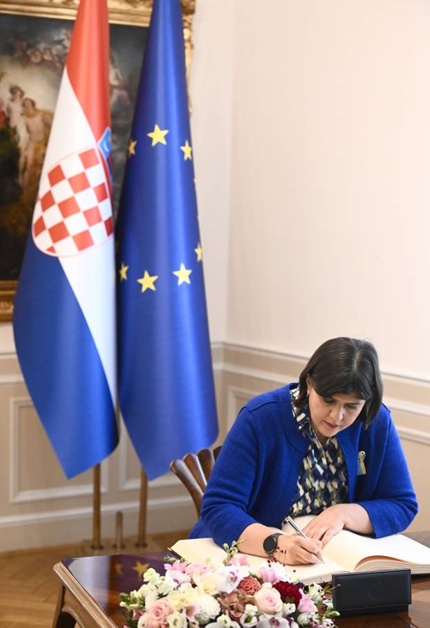 Zagreb: Andrej Plenković sastao se s glavnom europskom tužiteljicom Laurom Codrutom Kovesi