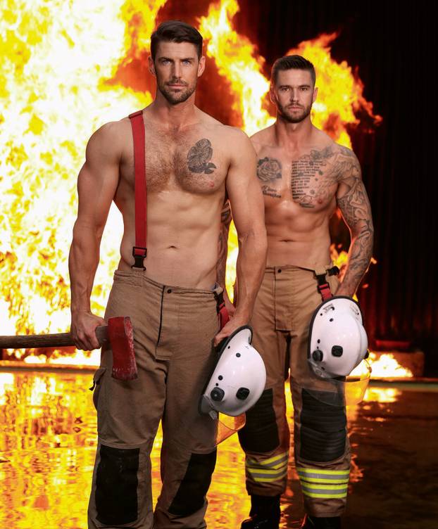 Hunky Firefighters Pose For Charity Calendar With Their Furry Friends