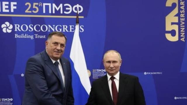 Dodik se sastao s Putinom: Potpora misiji Althea, ali ne i dolasku njemačkih vojnika