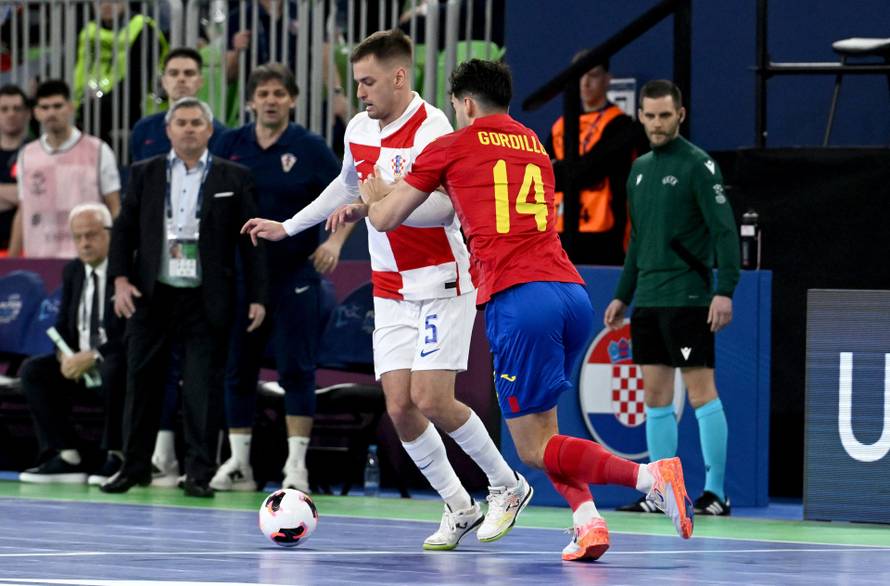 Susret Hrvatske i Španjolske u polufinalu Europskog prvenstva u futsalu