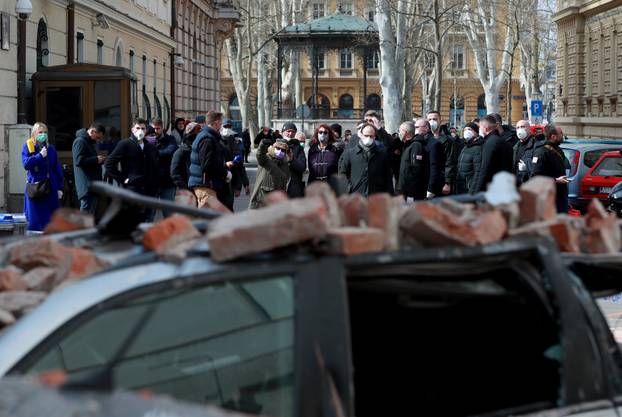 Državni vrh obišao centar Zagreba u kojem su najveća oštećenja nakon potresa