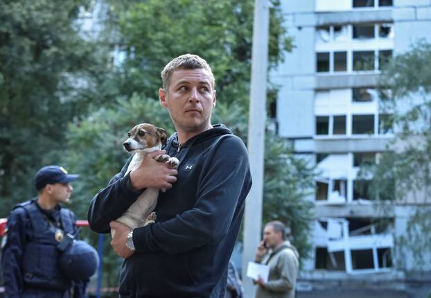 Aftermath of a Russian missile attack in Dnipro