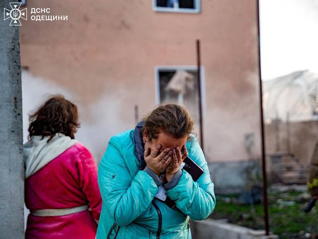 Aftermath of a Russian missile strike in Odesa