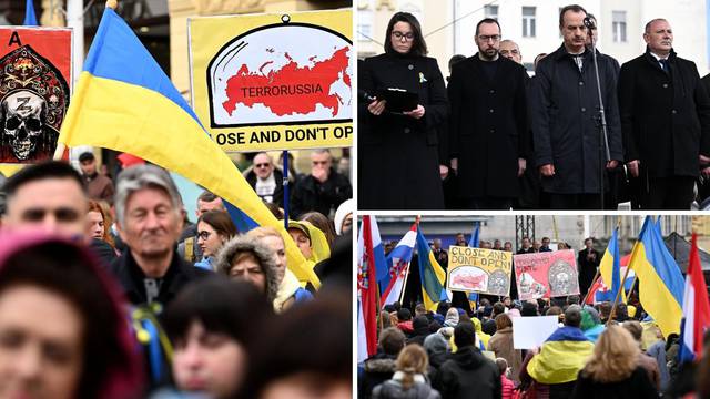 Ukrajinci i prijatelji Ukrajine na zagrebačkom trgu pozvali na nastavak pomoći i podrške