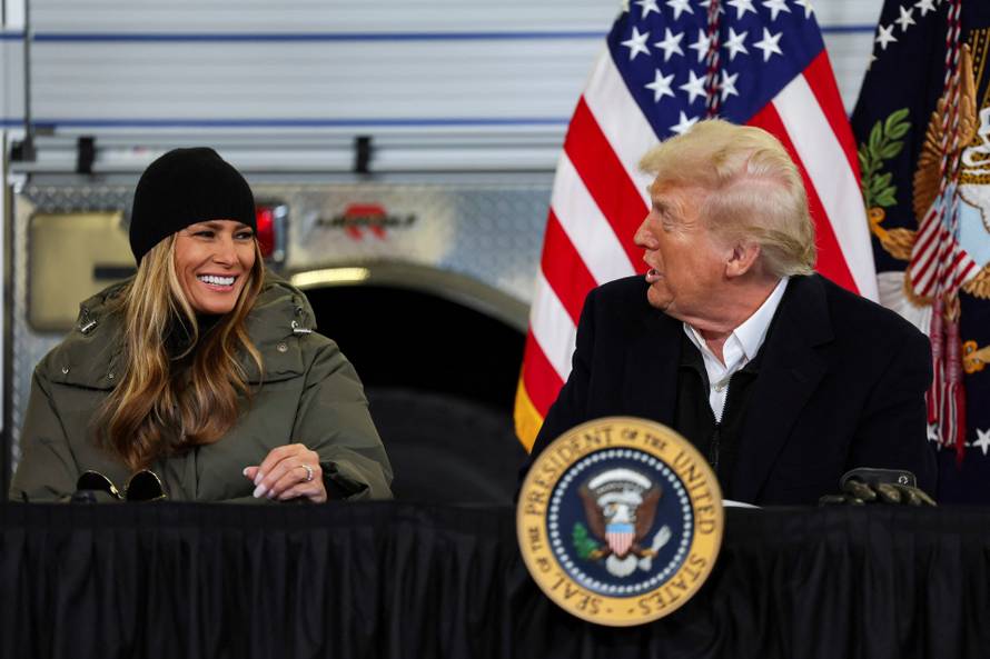 U.S. President Trump surveys recovery efforts in North Carolina