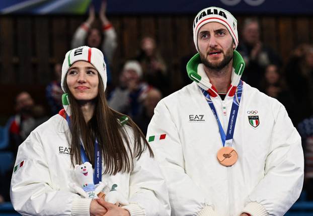 Curling - Mixed Doubles Victory Ceremony