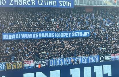 FOTO Pogledajte što su Boysi poručili igračima Dinama: 'Igra li vam se danas ili opet šetnja?'