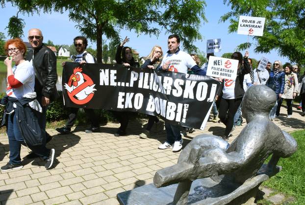 Sisak: Prosvjed protiv izgradnje klaonice peradi i bioplinskog postrojenja