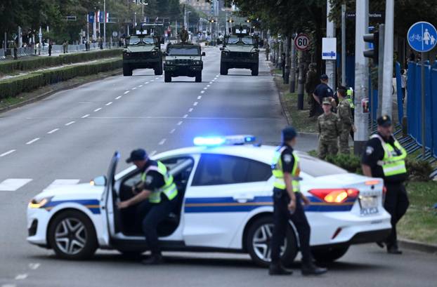 Zagreb: Generalna proba svečanog vojnog mimohoda