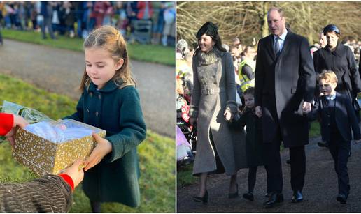 Charlotte i George prvi put u crkvi na Božić: Primali poklone