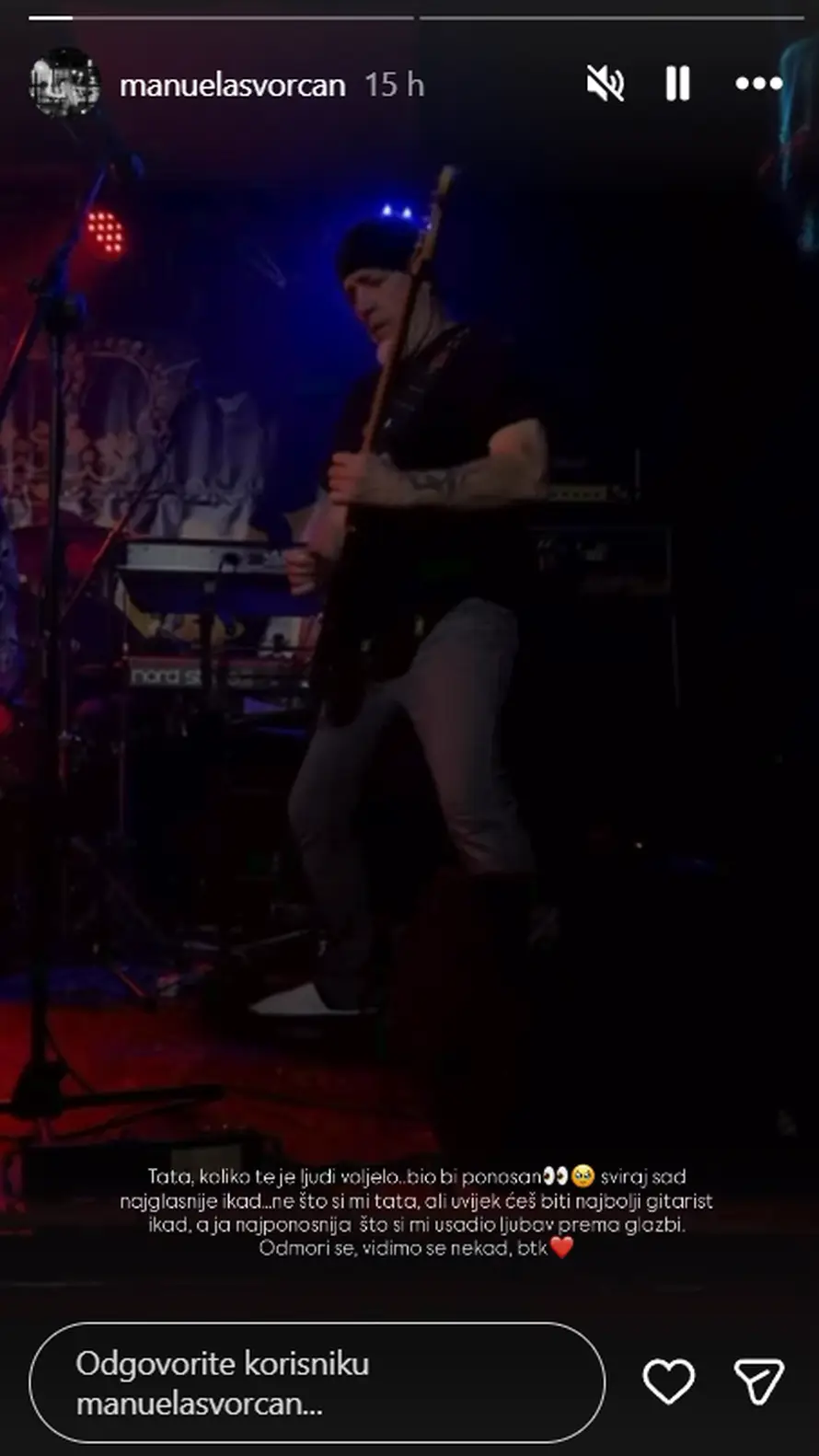 Umro poznati hrvatski gitarist. Od oca se emotivno oprostila radijska voditeljica i glumica