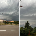 FOTO Pogledajte kadrove prije početka oluje iznad mora u Istri