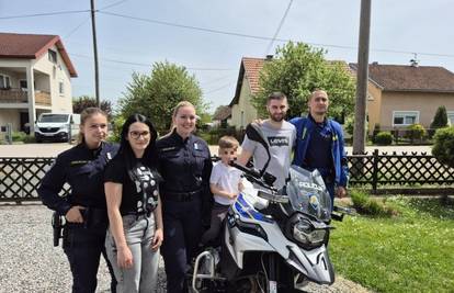Predivna gesta! Policajci su na rođendan iznenadili Franka: Sjeo je u auto, dobio i poklone