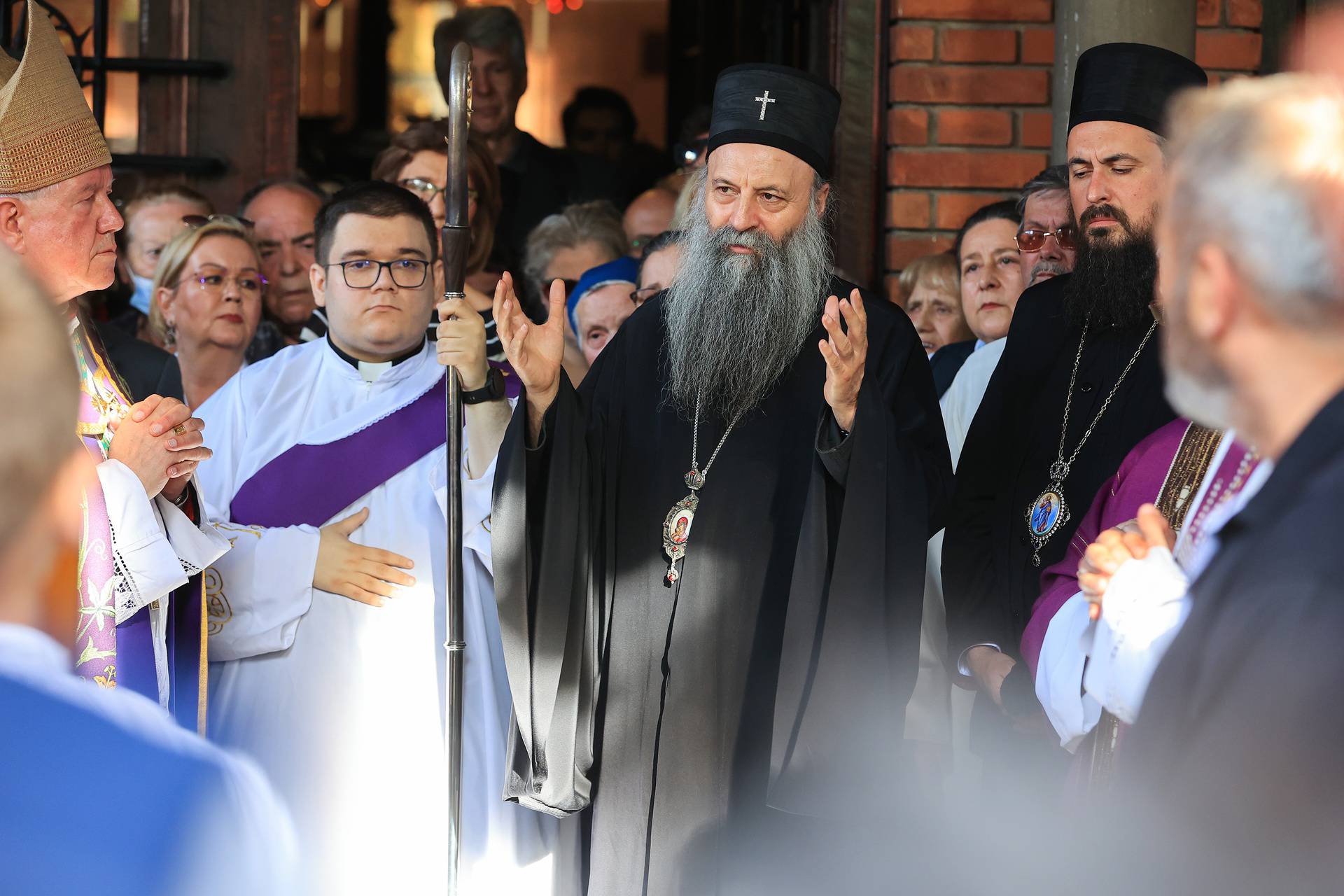 Beograd: Ispraćaj Mateja Periša u crkvi svetog Antuna Padovanskog