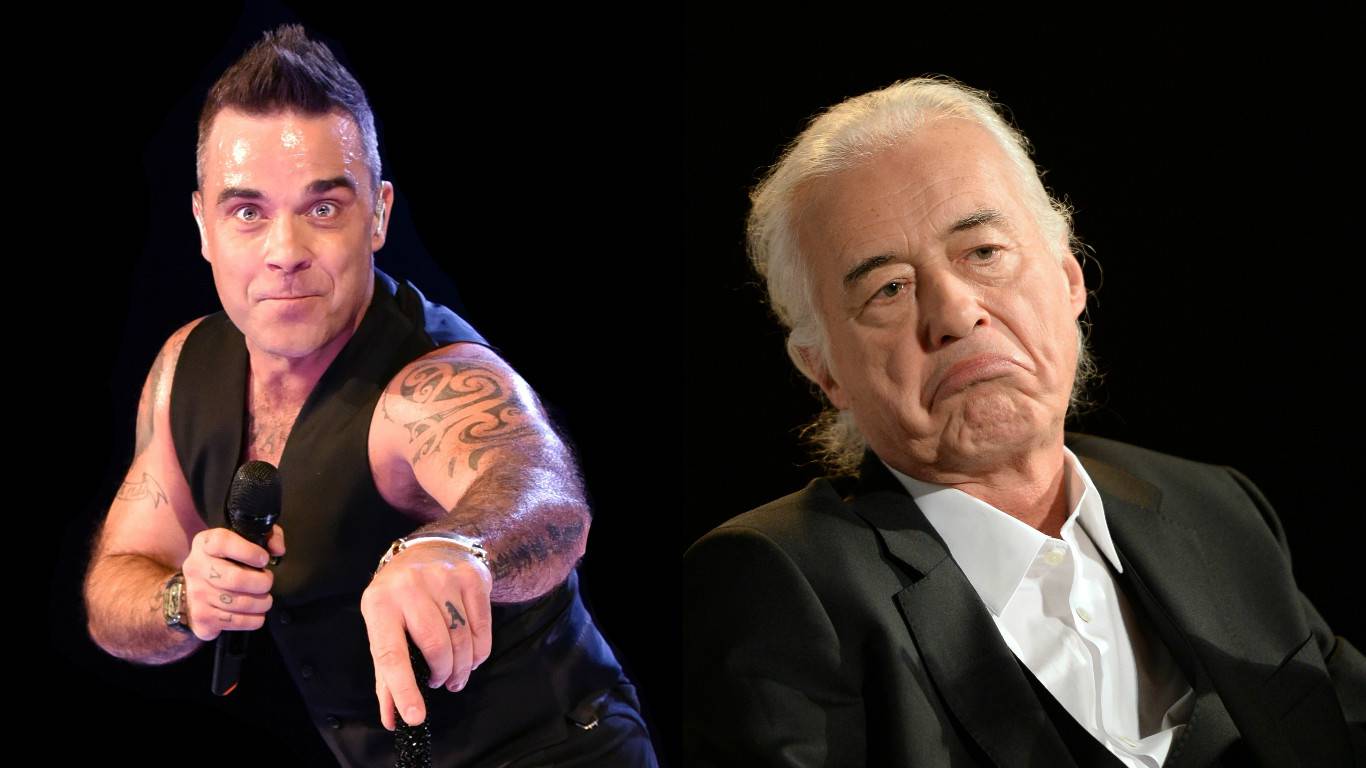 Robbie Williams tvrdi:  Jimmy Page me špijunira, uništio me