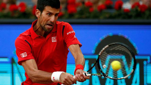 Tennis - Madrid Open -  Men's Semi-finals -  Novak Djokovic of Serbia v Kei Nishikori of Japan - Madrid, Spain