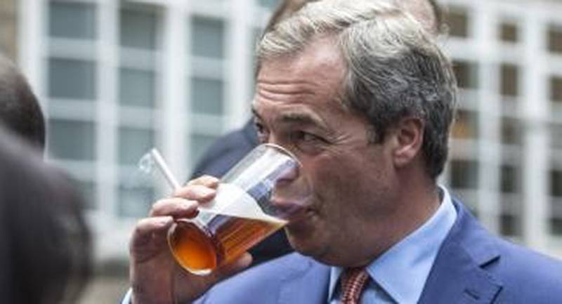 UKIP leader Nigel Farage EU vote