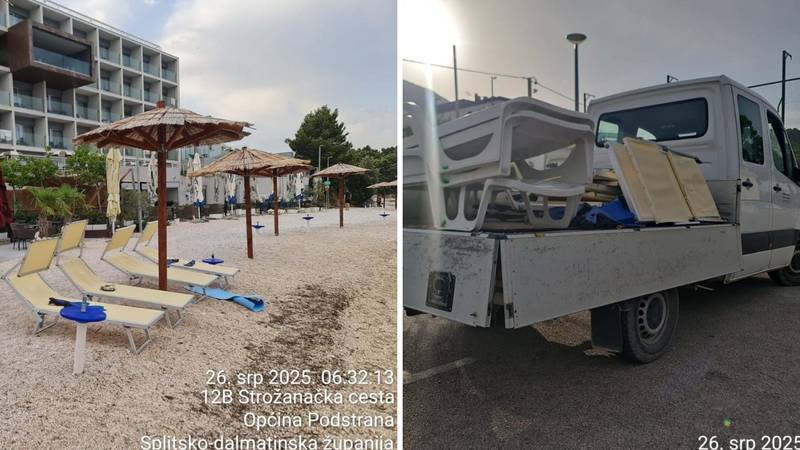 Komunalni redari v Podstrani odstranili prepuščene predmete s plaž