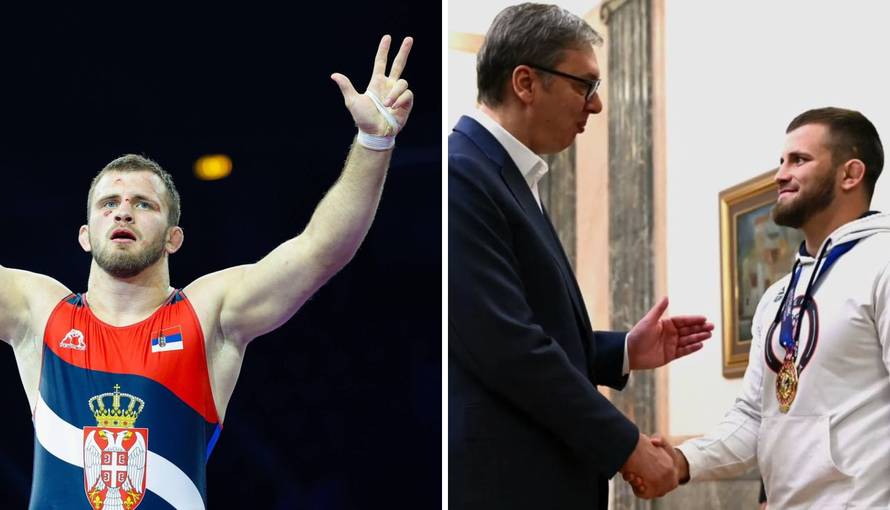 Vučić ugostio hrvača Komarova: Ponosni smo što je digao tri prsta u Zagrebu, njih to nervira