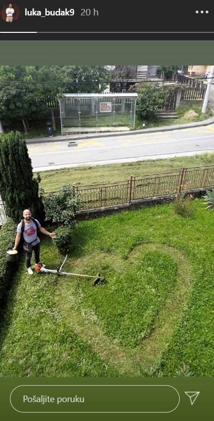 Luka iz 'Braka na prvu' za Ingrid je pokosio travu u obliku srca...