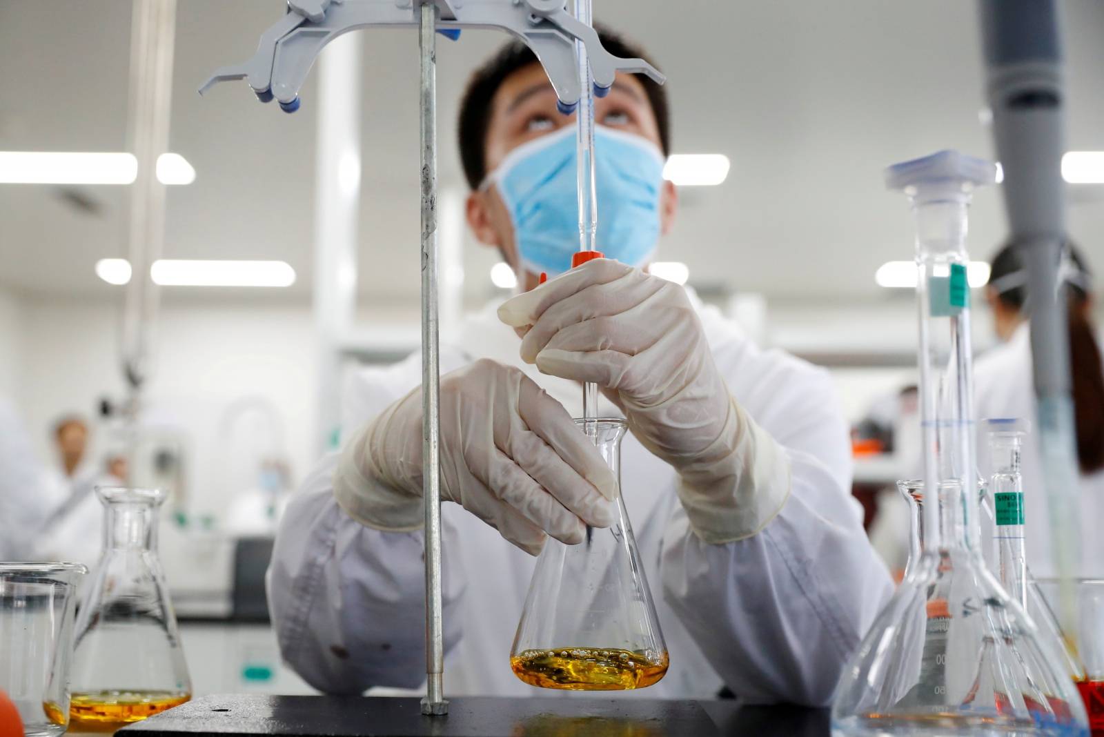 FILE PHOTO: Media tour at Chinese vaccine maker Sinovac Biotech in Beijing