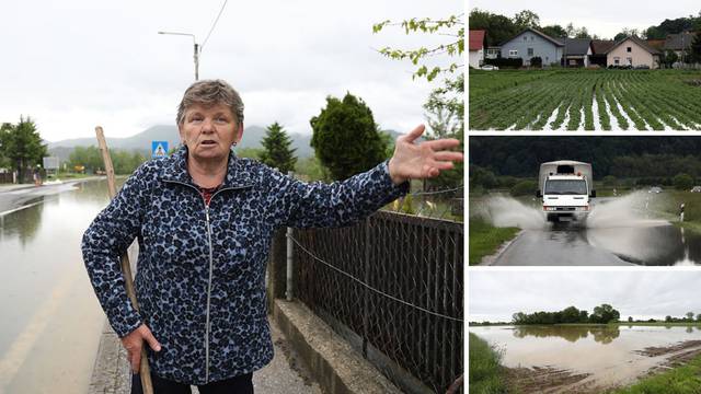 FOTO Kritično u okolici Ivanca: 'Jadna sam, malo nedostaje da voda uđe u kuću. Katastrofa...'