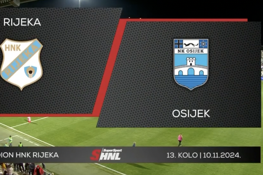 NK Rijeka vs NK Osijek 1:1