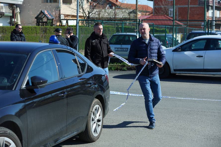 Zagreb: Policijski očevid u Dubravi gdje je jutros došlo do pucnjave