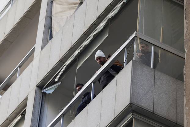 Aftermath of an Israeli strike, in central Beirut