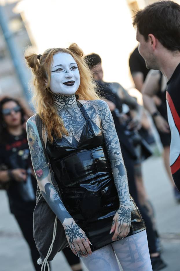 Zagreb: Atmosfera oko Arene uoci koncerta Marilyna Manson.