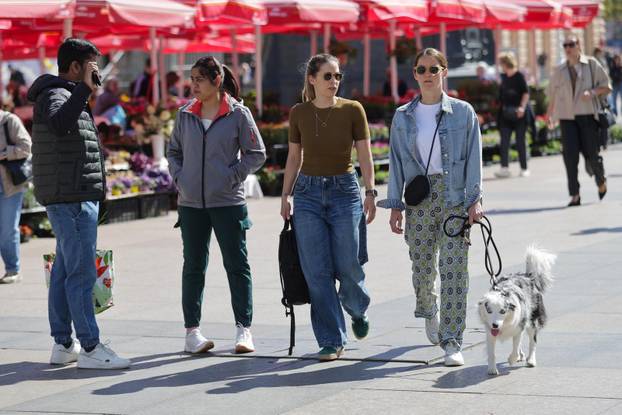 Sunčano subotnje prijepodne u Zagrebu