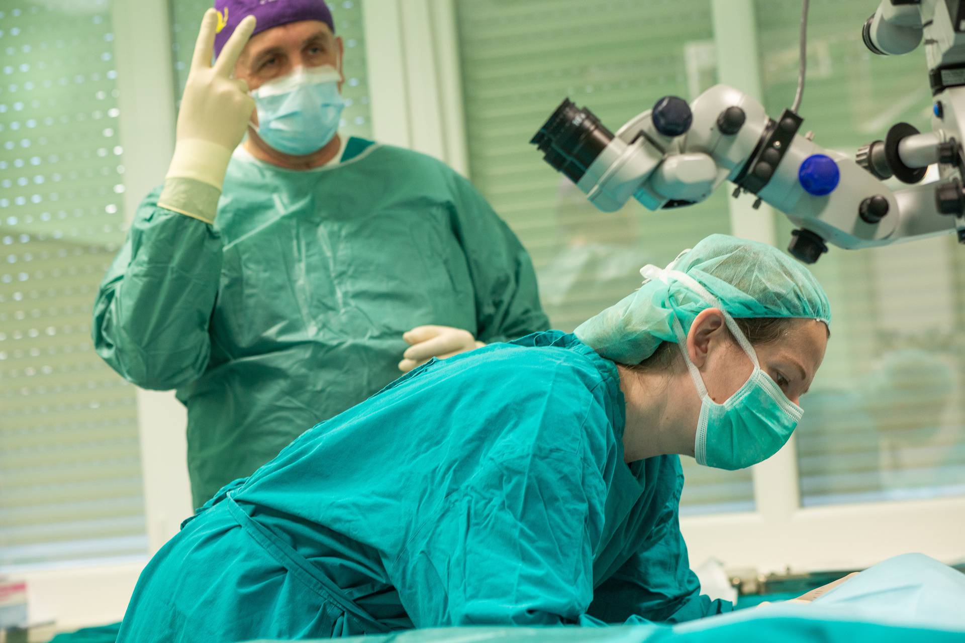 Split, 19.12.2020 - Prvi operacijski zahvat transplantacije roznice na Klinici za ocne bolesti KBC-a Split