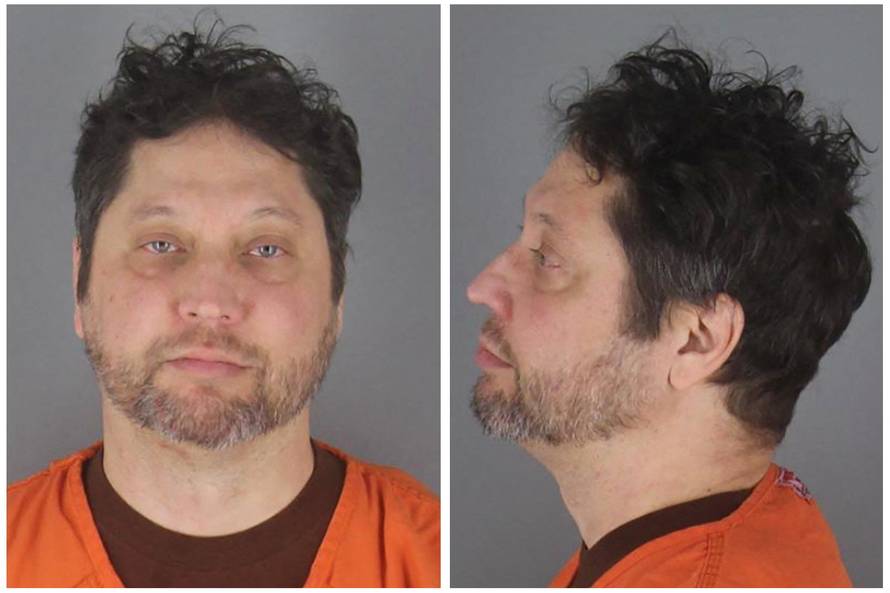 Anthony James Kazmierczak poses for a Hennepin County Jail booking photograph after his arrest in Minneapolis