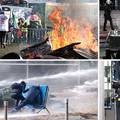Dramatični prizori ispred EU parlamenta: Seljaci palili gume i sijeno, policija ih  tjera vodom
