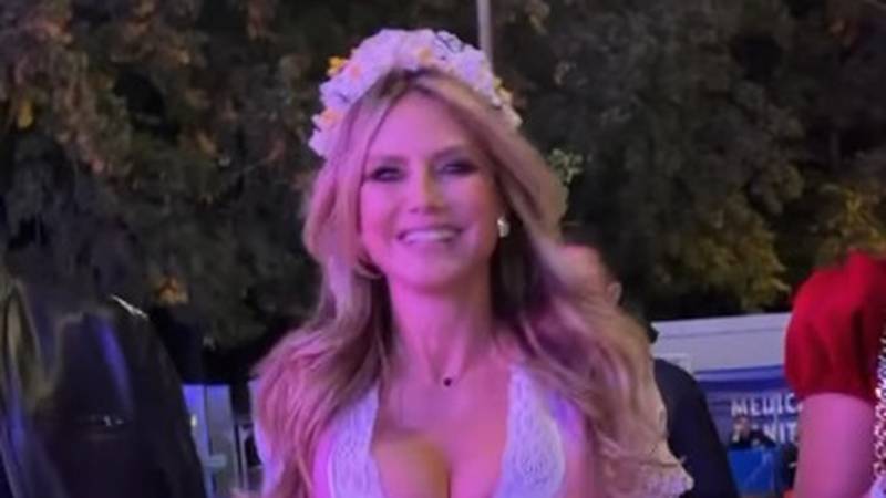 FOTO Muke po Heidi! Bujne je grudi jedva ugurala u mini rozu haljinicu za Oktoberfest
